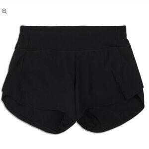 Lululemon Speed Up Mid-Rise Lined Short 2.5” - Black